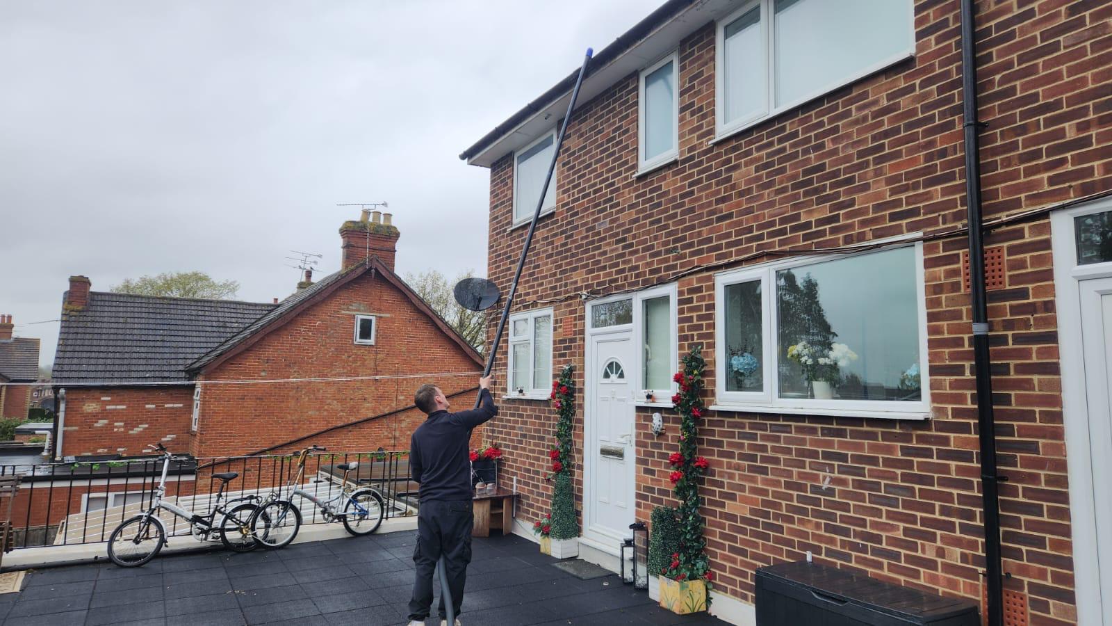 Sky Vac gutter cleaning